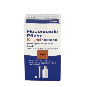 Fluconazole Pfizer 10 Mg/ml, Poudre Pour Suspension Buvable