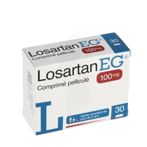 Losartan Eg 100 Mg, Comprimé Pelliculé