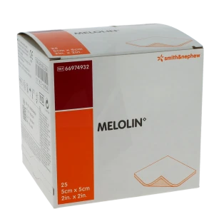 Melolin, 5 Cm X 5 Cm , Bt 25