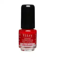 Vitry Vernis à Ongles Rouge Bordeaux Mini Fl/4ml à MARIGNANE