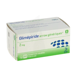Glimepiride Arrow Generiques 2 Mg, Comprimé Sécable