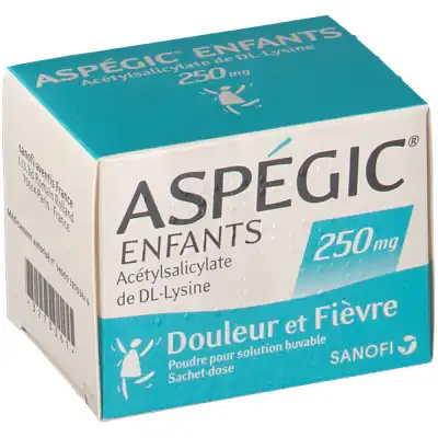 Aspegic Enfants 250, Poudre Pour Solution Buvable En Sachet-dose à VITROLLES