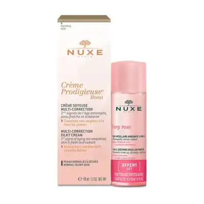 Nuxe Prodigieuse Boost Cr Soyeuse Peau Normale à Sèche T/40ml+eau à RUMILLY