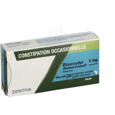 BISACODYL ZENTIVA CONSEIL 5 mg, comprimé gastro-résistant