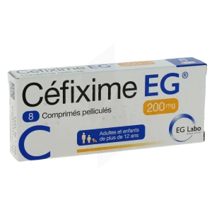 Cefixime Eg 200 Mg, Comprimé Pelliculé