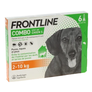 Frontline Combo 67,00 Mg / 60,30 Mg Solution Pour Spot-on Pour Chien S, Solution Pour Spot-on