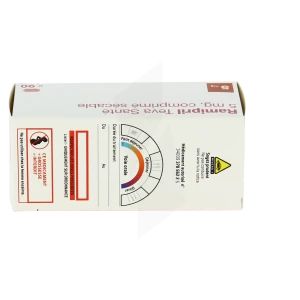 Ramipril Teva Sante 5 Mg, Comprimé Sécable