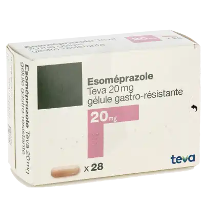 Esomeprazole Teva 20 Mg, Gélule Gastro-résistante à  JOUÉ-LÈS-TOURS
