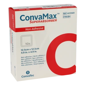 Convamax Pansement Superadsorbant 12.5x12.5cm Non Adhésif B/10