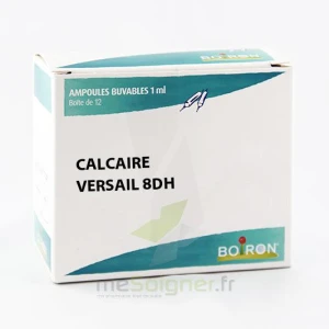 Boiron Calcaire De Versailles 8dh Solution Buvable En Ampoules Boîte De 12 Ampoules