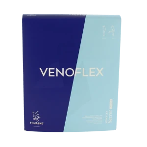 Venoflex Secret 2 Bas Antiglisse Opaque Femme Noir Taille 2l