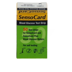 Sensocard Test Strip, Bt 50