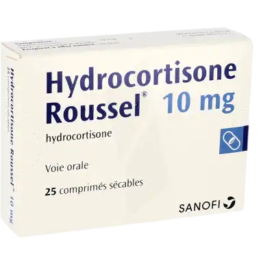 HYDROCORTISONE ROUSSEL 10 mg, comprimé sécable