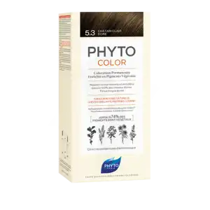Phytocolor Kit Coloration Permanente 5.3 Châtain Clair Doré à Venerque