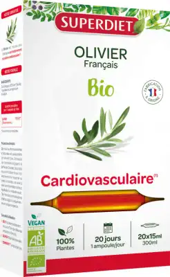 Superdiet Olivier Bio Solution Buvable 20 Ampoules/15ml à VALENCE