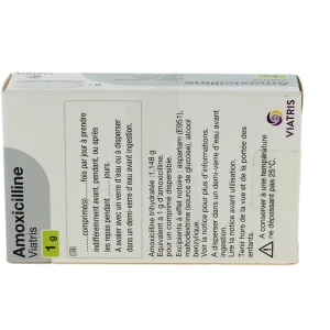 Amoxicilline Viatris 1 G, Comprimé Dispersible