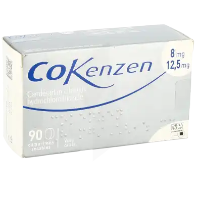 COKENZEN 8 mg/12,5 mg, comprimé sécable