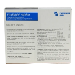 Vitalipide Adultes, émulsion Injectable Pour Perfusion
