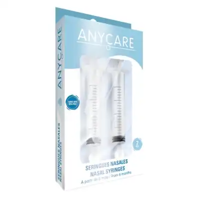 Anycare Seringue Nasal B/2+goupillon à Bourges