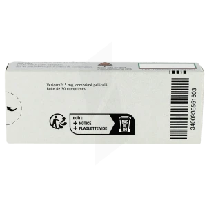 Vesicare 5 Mg, Comprimé Pelliculé