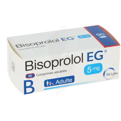 Bisoprolol Eg 5 Mg, Comprimé Sécable à LA TREMBLADE