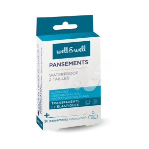 Well&well Pansements Waterproof 2 Tailles B/20