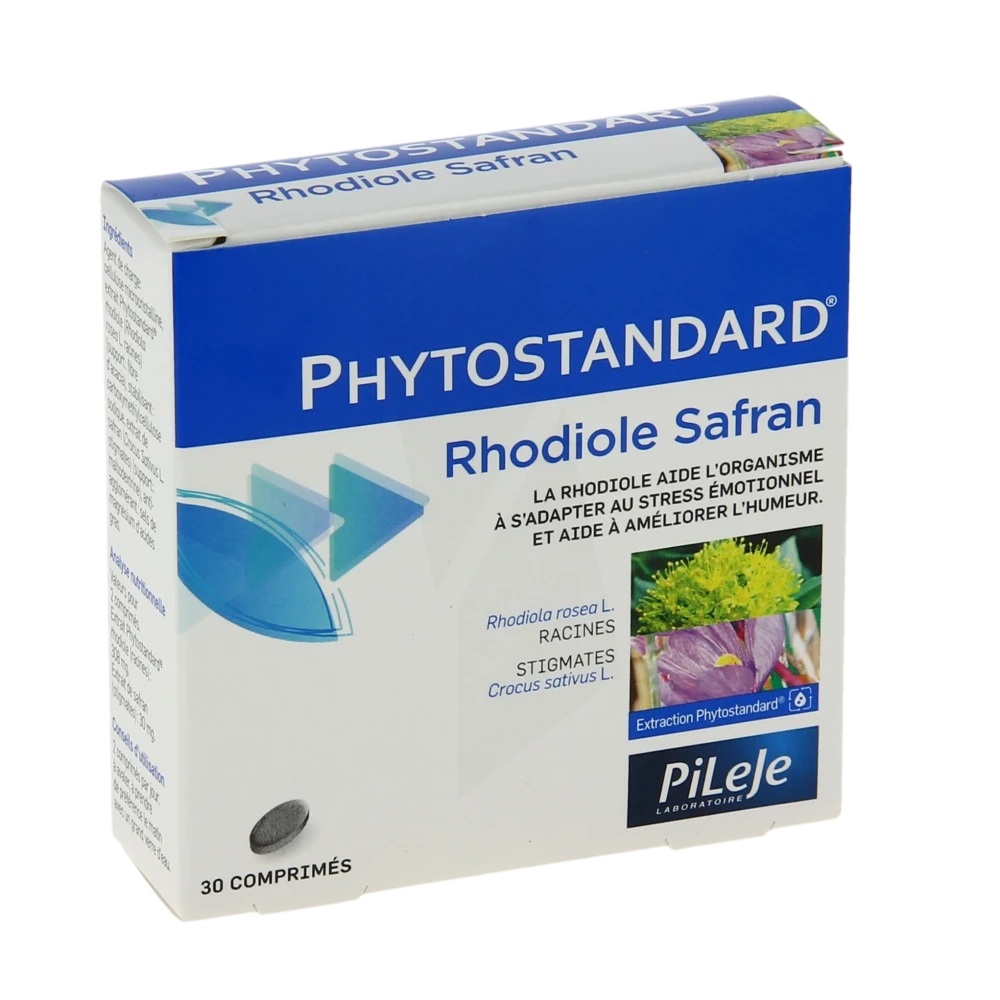 Pileje Phytostandard - Rhodiole / Safran  30 Comprimés