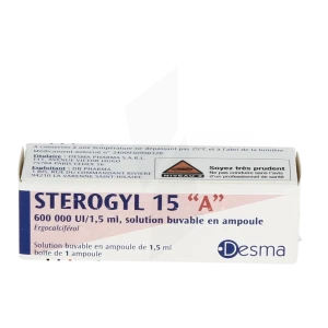 Sterogyl 15 "a" 600 000 Ui/1,5 Ml, Solution Buvable En Ampoule
