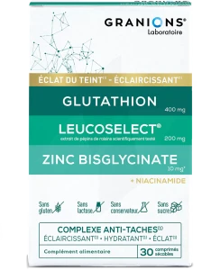 Granions Complexe Anti-tache Glutathion Leucoselect Zinc Niacinamide Cpr Séc B/30