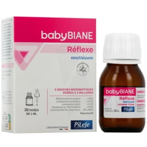 Pileje Babybiane Réflexe Nourrisson Solution Buvable Flacon Compte-gouttes De 30 Ml