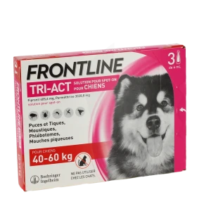 Frontline Tri-act Solution Pour Spot-on Pour Chiens 40 - 60 Kg, Solution Pour Spot-on