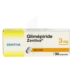 Glimepiride Zentiva 3 Mg, Comprimé