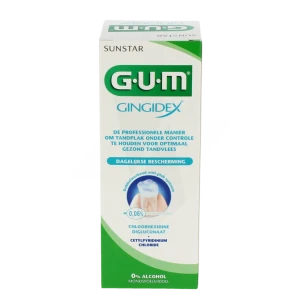 Gum Gingidex Bain De Bouche 0,06 %, Fl 300 Ml