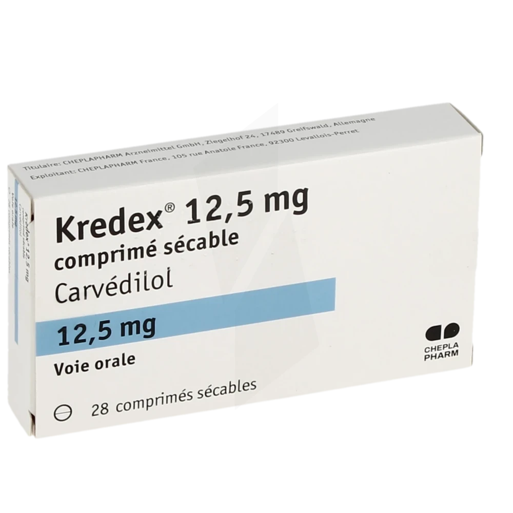 Kredex 12,5 Mg, Comprimé Sécable