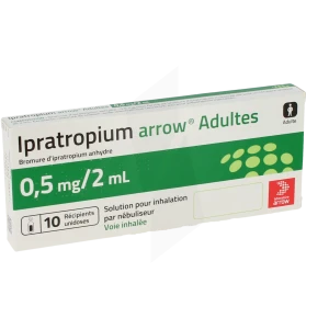 Ipratropium Arrow Adultes 0,5 Mg/2 Ml, Solution Pour Inhalation Par Nébuliseur En Récipient Unidose
