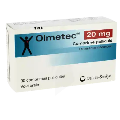 Olmetec 20 Mg, Comprimé Pelliculé à PARIS