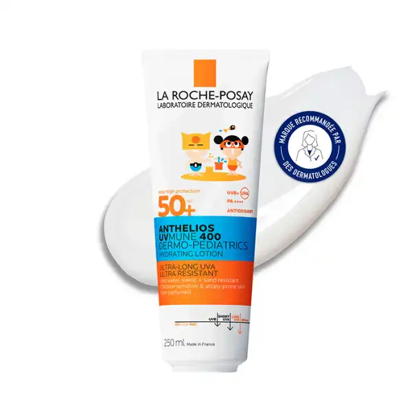 La Roche Posay Anthelios Dermo-pediatrics Lait Solaire Enfants Peaux Sensibles Visage & Corps Sans Parfum Spf50+ Tube/250ml