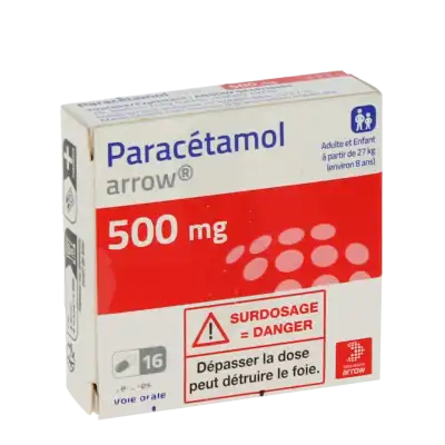 Paracetamol Arrow 500 Mg, Gélule à Cholet