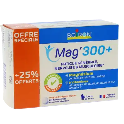 Boiron Mag'300 + Comprimés Boîte De 100 à SAINTE-FLORINE