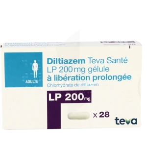 Diltiazem Teva Sante Lp 200 Mg, Gélule à Libération Prolongée