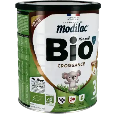 Modilac Mon Petit Bio + Croissance Lait Pdre B/800g à NICE