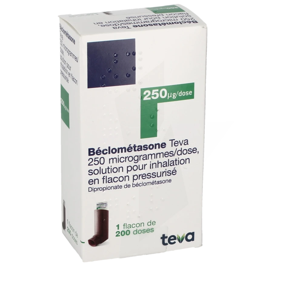 Beclometasone Teva 250 Microgrammes/dose, Solution Pour Inhalation En Flacon Pressurisé