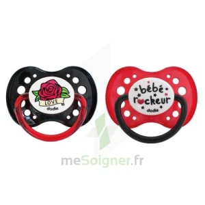 Dodie Duo Sucette Anatomique Silicone +18mois Rock