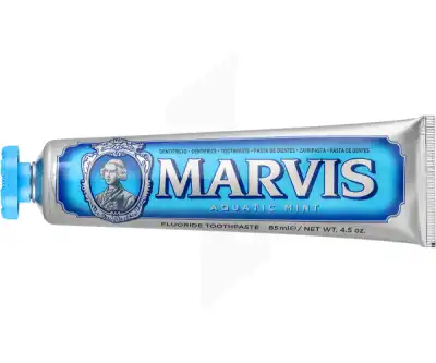 Marvis Bleu Pâte Dentifrice Menthe Aquatic T/85ml à ANGLET
