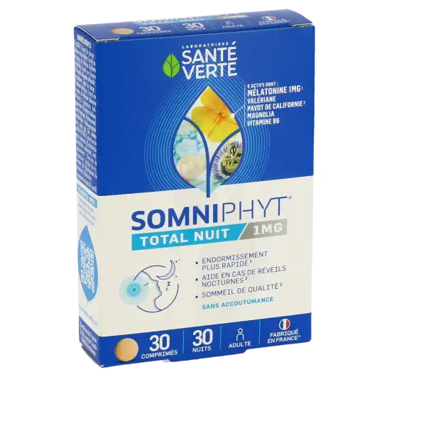Santé Verte Somniphyt Total Nuit 1mg Comprimés B/30