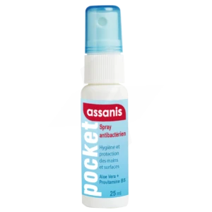 Assanis Pocket Spray Antibactérien Mains 25ml