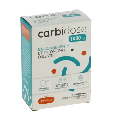 Carbidose 1000 Poudre orodispersible 10 Sticks