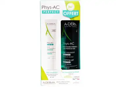 Acheter Aderma PHYS'AC GLOBAL Soin imperfection sévères 40ml + Gel moussant à RUMILLY