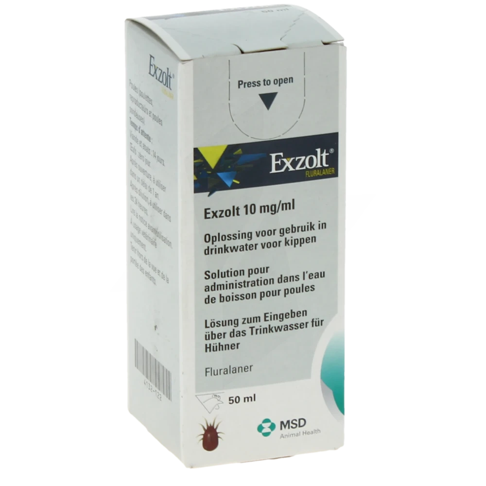 Exzolt 10 Mg/ml Solution Pour Administration Dans L'eau De Boisson Pour Poules, Solution Pour Administration Dans L'eau De Boisson
