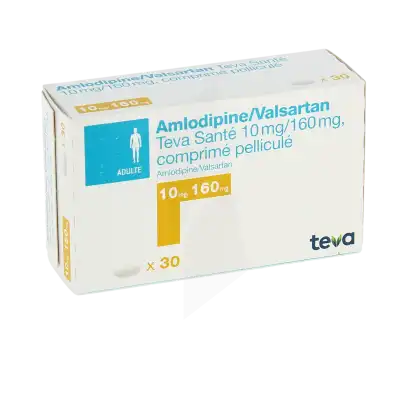 Amlodipine/valsartan Teva Sante 10 Mg/160 Mg, Comprimé Pelliculé à Eysines